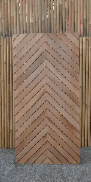 Product image 6 of the product “Coconut wood fence, model Heringbone, 90 x 180 cm height, natural. ”